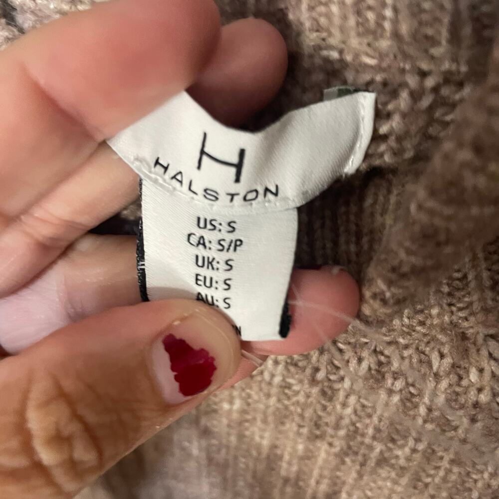 Halston Sweater with attached button up detail size small - Picture 8 of 8